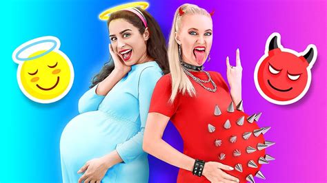 Good Pregnant Vs Bad Pregnant Funny Pregnant Situations By 123 Go