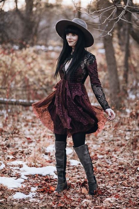 🌿witchy autumns🌙 fashion modern witch fashion witchy outfit