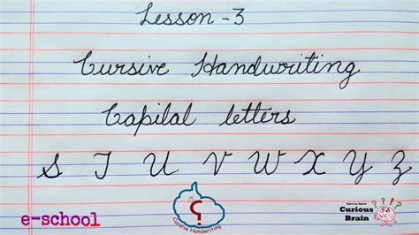 Joined Up Capital Letters Download Printable Cursive Alphabet Free