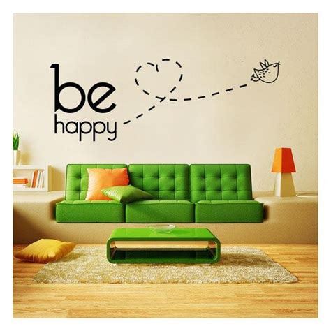 🥇 Vinilos Decorativos Textos Y Frases Be Happy 🥇