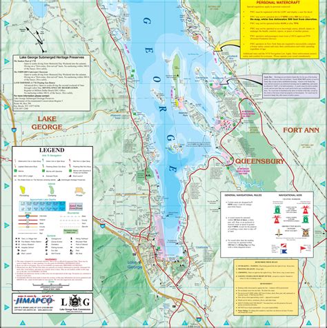 Lake George Map Find A Map Of Lake George Village Attractions More
