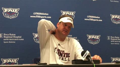 Fau Football Lane Kiffin 91819 Youtube