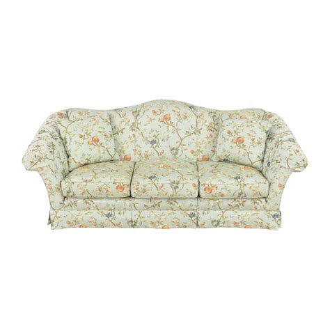 80 Off Stickley Furniture Stickley Floral Camelback Sofa Sofas