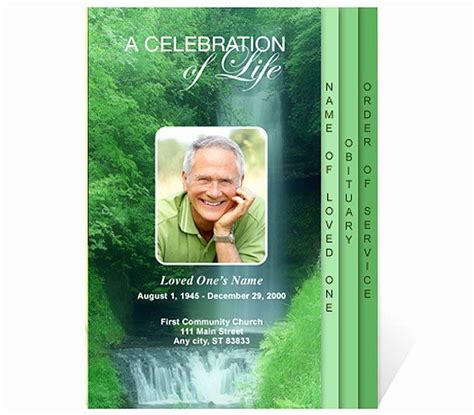 Celebration Of Life Template Free Best Of New Funeral Program Templates