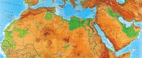 Physical Map Of Northern Africa World Map