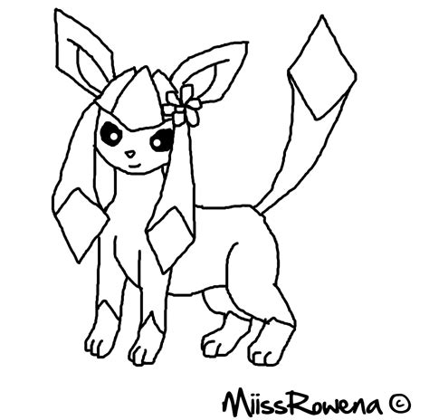 Pokemon Coloring Pages Eevee Evolutions Glaceon Anime Pictures Sexiz Pix