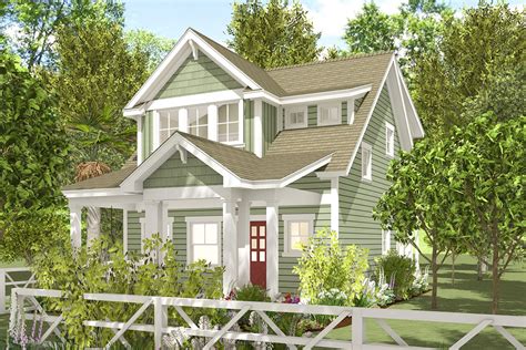 Cozy 2 Bed Cottage Plan With Second Level Bedrooms 765014twn