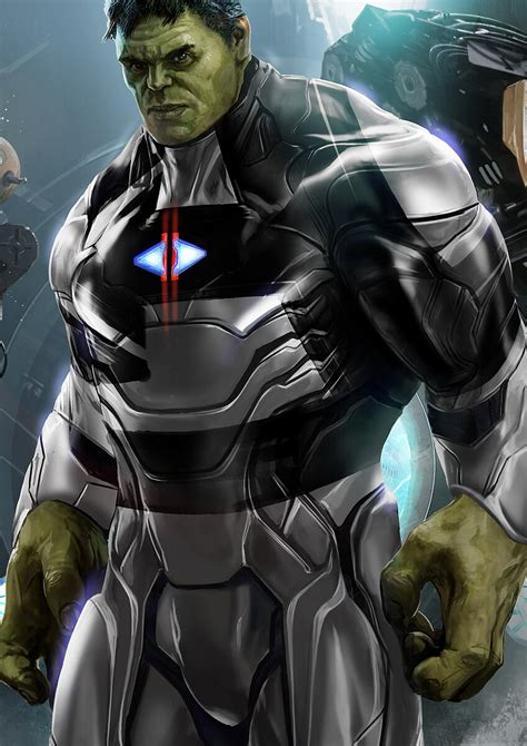Artstation Avengers Endgame Hulk With Tilme Travel Suit