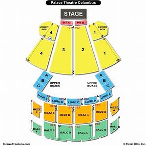 Palace Theatre Columbus Seating Chart Seating Charts Tickets