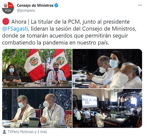 El nuevo presidente, alexander de croo , adoptó inmediatamente una batería de medidas infinitamente más severas que sus la justicia belga considera que el estado no ha seguido los trámites adecuados y que, por tanto, las medidas no son legales y deben ser. Gobierno Francisco Sagasti anunciará hoy nuevas medidas ...