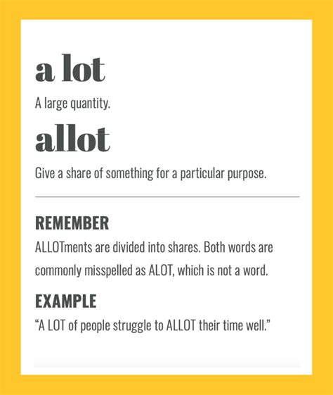 A Lot Vs Allot Spelling Tips To Help You Remember The Difference