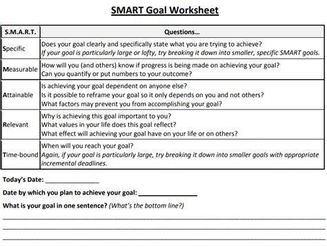 Top 9 Free Goal Setting Templates Excel Word Pdf 2023