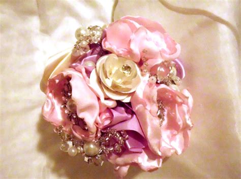 Find the best wedding florists in your area and get a great deal with bark Have it All: Brooch Bridal Bouquet, Pearls, Crystals, Fabric Flower Bouquet, weddings, bridesmaid