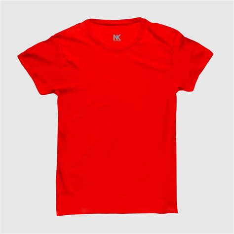 Red T Shirt Mockup F