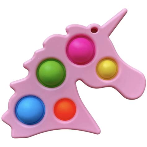 Unicorn Bubble Popping Simple Dimple Fidget Sensory Toy Trimex