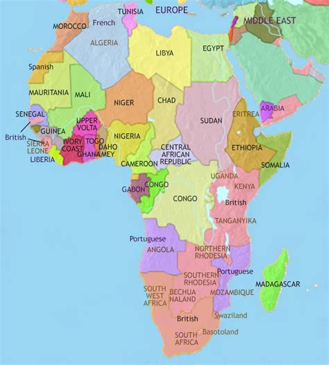 Map Of Africa In 1960 First Day Of Spring 2024 Countdown