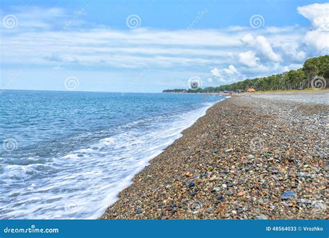 Georgia Batumi Beach Landscape Coast Black Sea Stock Photo Image