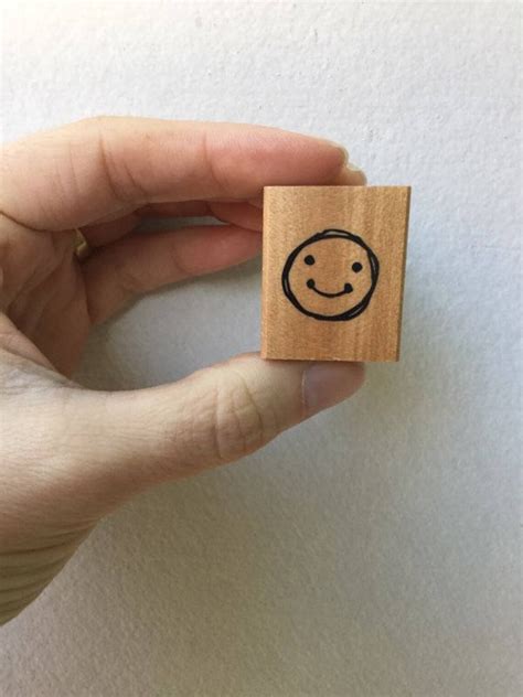 Face Stamp Smiley Face Stamp Kodomo No Kao Piccolo Stamp Etsy