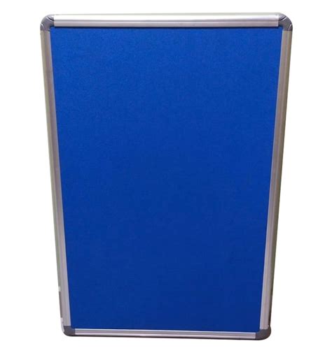 Felt Blue Pin Up Notice Board Frame Material Premium Aluminium Board