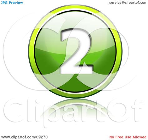 Royalty Free Rf Clipart Illustration Of A Shiny 3d Green Button