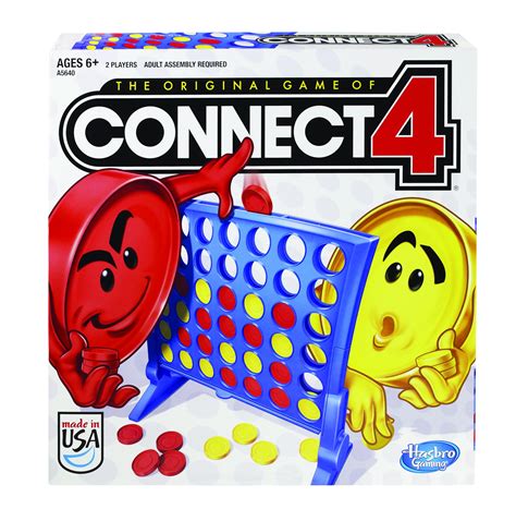 Connect 4 Classic Grid Board Game 4 In A Row Strategy Board Games For
