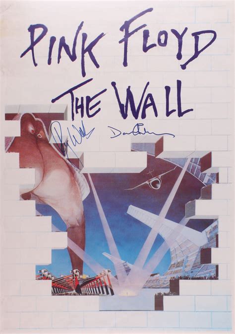 Roger Waters David Gilmour Signed Pink Floyd The Wall 25x35 5