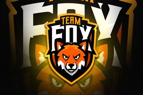 Team Fox Mascot And Esport Logo ~ Logo Templates ~ Creative Market