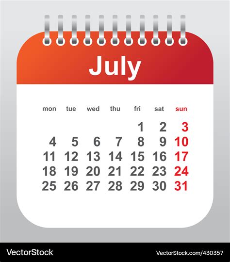 July Calendar Vector Hd Images Calendar July 2023 Wit