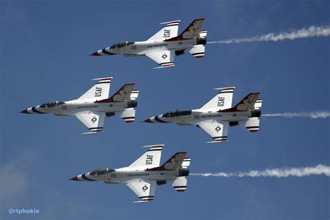 Thunderbirds 4 ship formation at Wings over Wayne in Goldsboro, NC ...