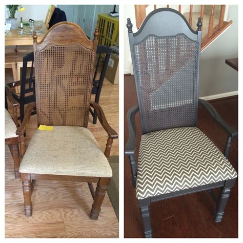 How to reupholster club chairs. Before and after chair reupholstering and painting ...