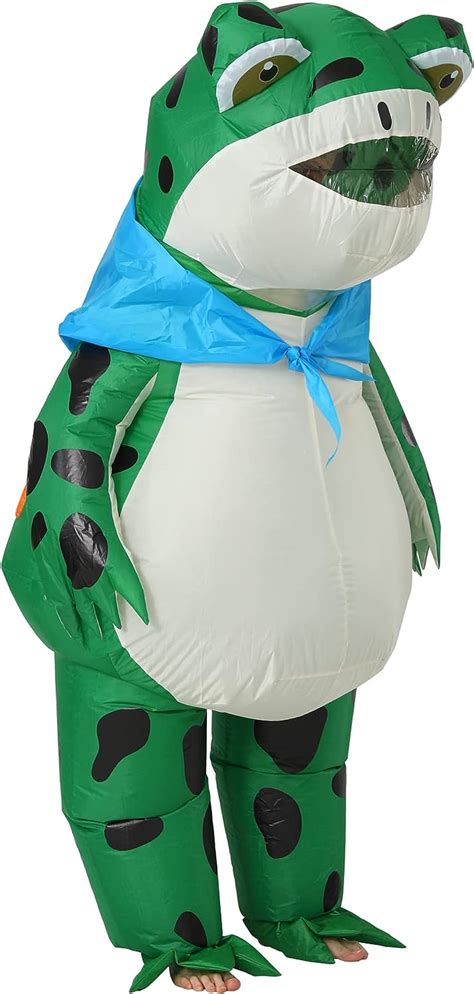 Jashke Frog Costume Inflatable Frog Costume Adult Blow Up Frog Costume