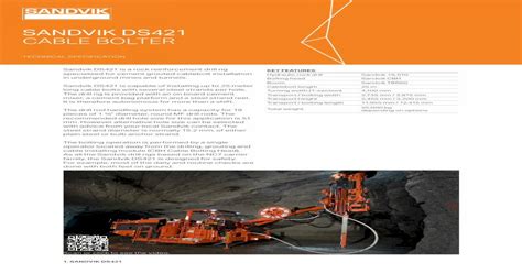 Sandvik Ds421 Cable Bolter United Mining Rentalsunitedminingrentals