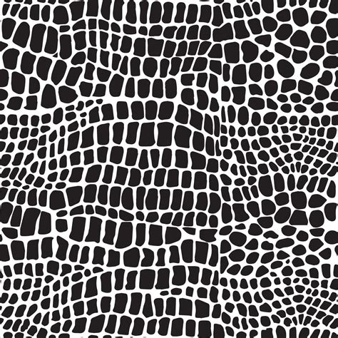 Crocodile Skin Effect Seamless Vector Illustration Pattern Isolated On