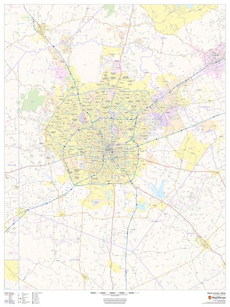 Bexar County Map Texas