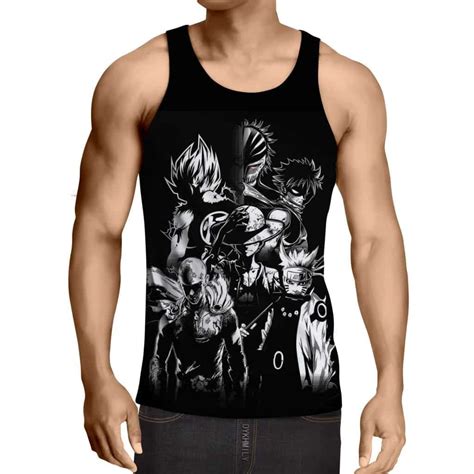 The show was initially hosted by death battle! Goku Naruto Saitama Luffy Natsu Ichigo Dope Anime Tank Top ...