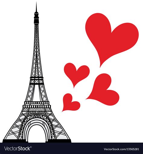 Eiffel Tower Love Heart