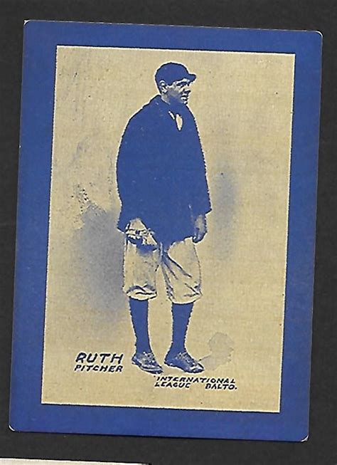 rare 1914 babe ruth baltimore international league true rookie card by julianmayle on etsy