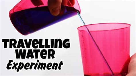 Amazing Science Experiments That You Can Do At Home Travelling Water