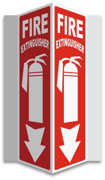 3 Way Fire Extinguisher Sign A5001 By