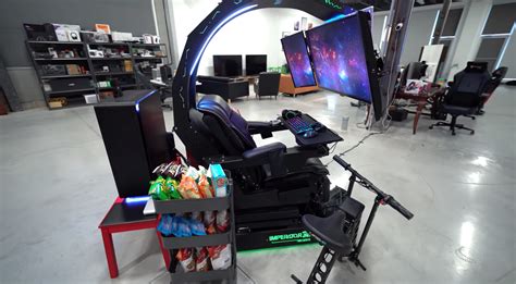 The half black, half white theme made us think for a second that we were. This R425,000 rig is the craziest gaming setup we've ever seen
