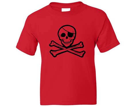 Kids Pirate Shirt Classic Jolly Roger Etsy