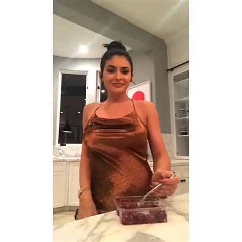 Kylie Jenner Goes Braless Eats Pomegranate Seeds Watch The