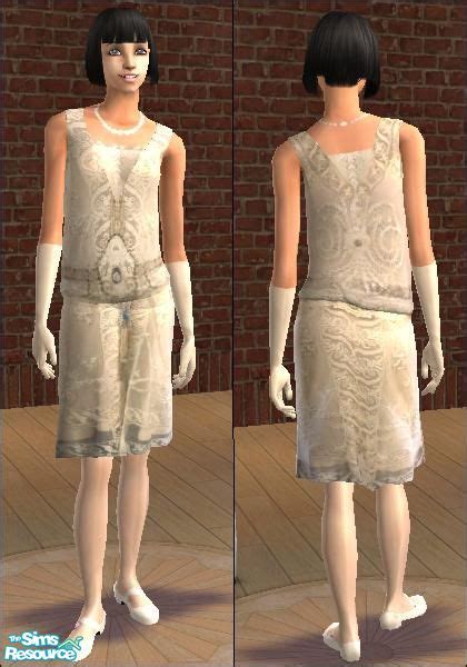 The Sims Resource Lulu Flapper Dress Wedding Gown