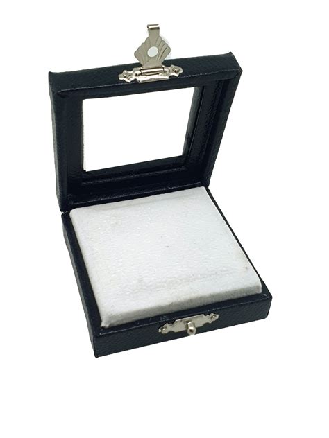 Also included are three rectangular boxes, two large and one small, each segmented into six square compartments; Display Box with Glass Lid 55mm x 55mm