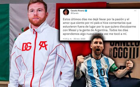 Canelo Álvarez Pide Perdón A Messi Y Argentina Me Dejé Llevar