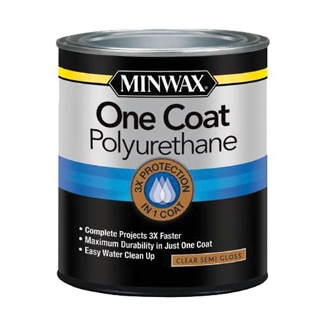 Buy Minwax 356150000 Polyurethane Semi Gloss Liquid Clear 1 Qt Clear