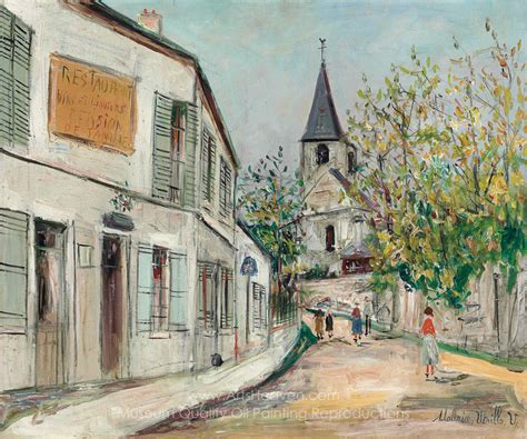 Maurice Utrillo Eglise Des Vaux De Cernay Painting Reproductions Save