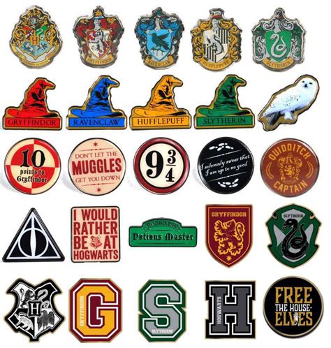 Official Harry Potter Enamel Pin Badge Badges Sorting Hat Houses Gryffindor Ebay