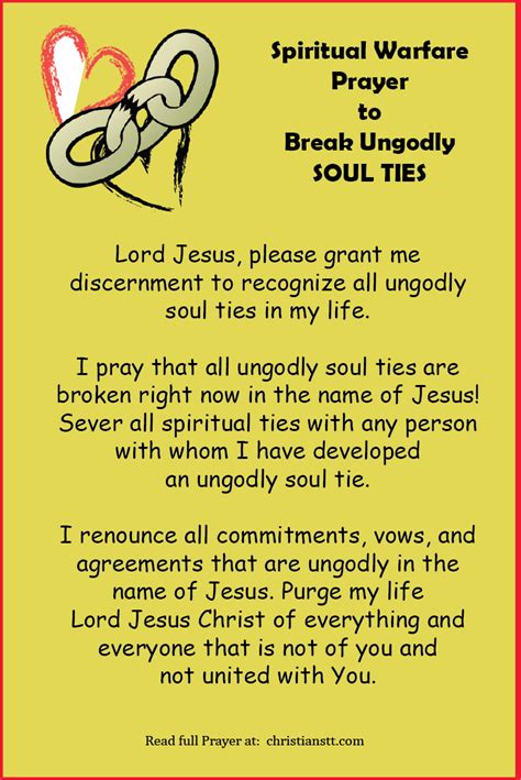 Spiritual Warfare Prayer To Break Ungodly Soul Ties ~ Father I Know