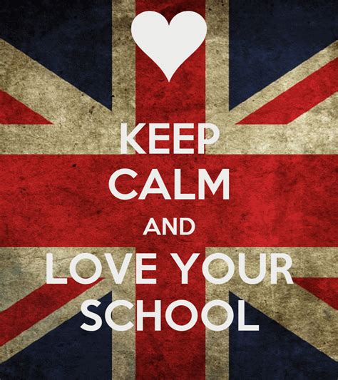 Keep Calm And Love Your School Poster Ermek Keep Calm